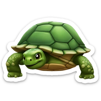 Una tortuga con una papa sticker