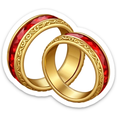 2 bloody wedding rings sticker