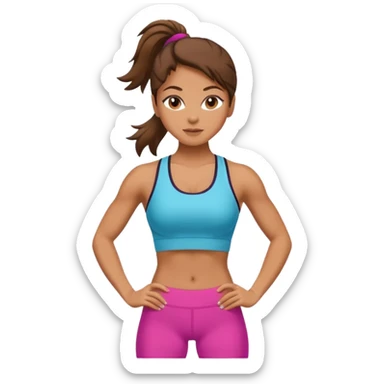 Fitness girl  sticker