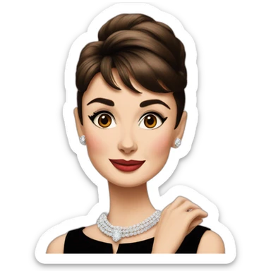 Audrey Hepburn sticker