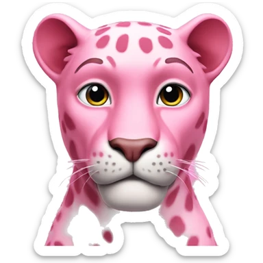 pink panther scientest sticker