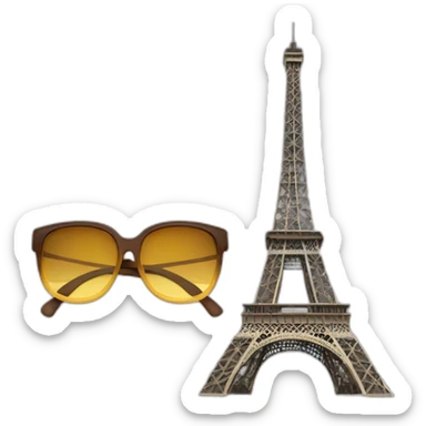 Tour Eiffel brille sticker