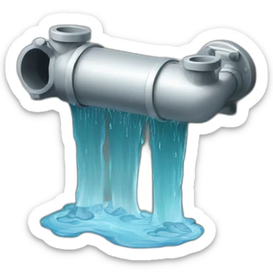 Pipe water leak sticker
