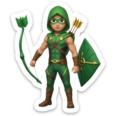 green arrow standing sticker
