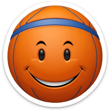 Smiley icon new york knicks sticker