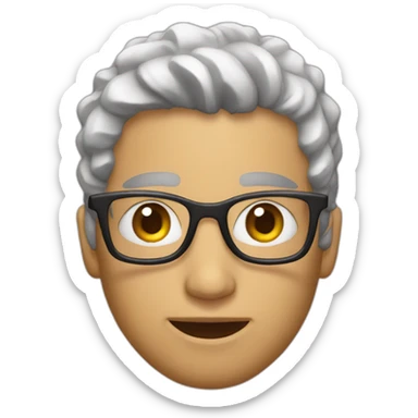 persona apuntando sticker