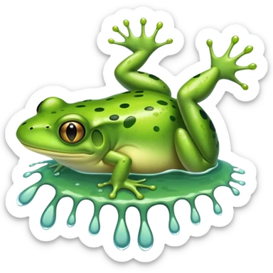 Patita de rana  sticker