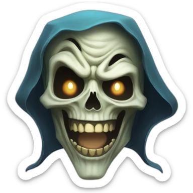 maniacally laughing lich sticker