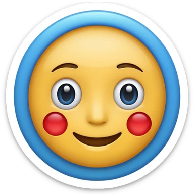 Create a verify meta parody badge  emoji with this ✅🔵 sticker