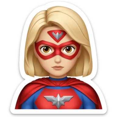 Super hero woman sticker