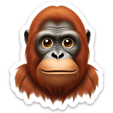 vaping orangutan sticker