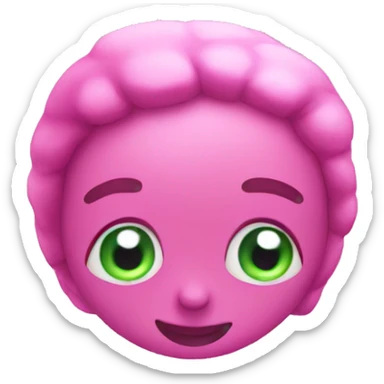 Pink biology sticker