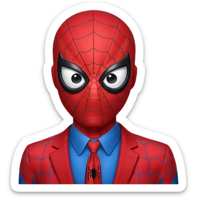 Tête de spiderman sticker