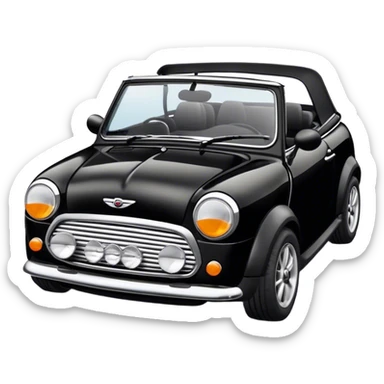 mini cooper cabriolet black sticker
