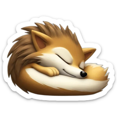 Sonic the hedgehog sleeping sticker