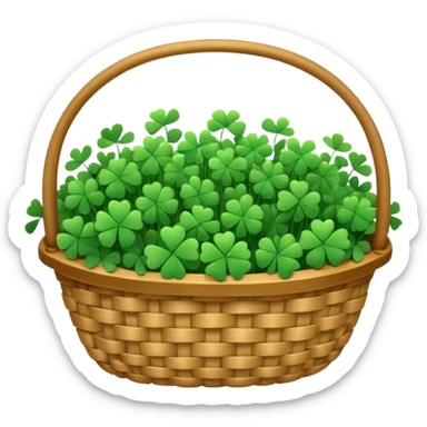 clover grain baskey sticker