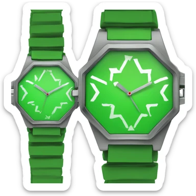 a totally green Hex watch: #A8E6CF sticker