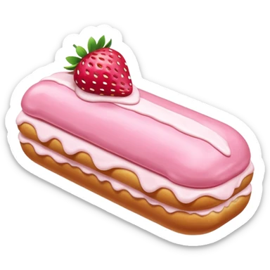 Strawberry frosting éclair























 sticker