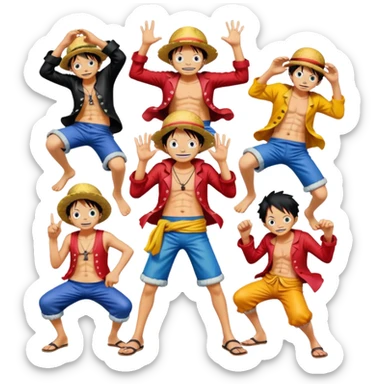 one piece sticker