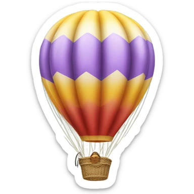 hot air baloon sticker