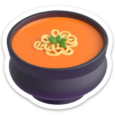 mini soup bowl sticker