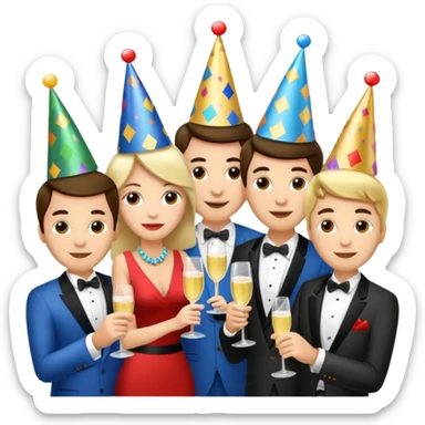 People having fun at a casino in Vegas  sticker