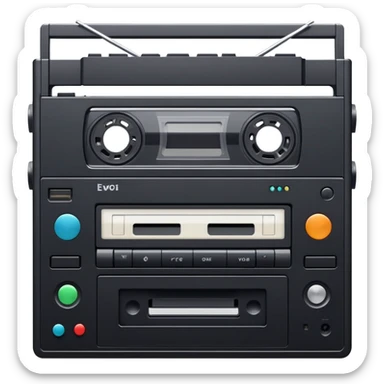 VCR player sticker