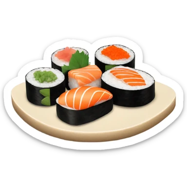 Sushi platter sticker