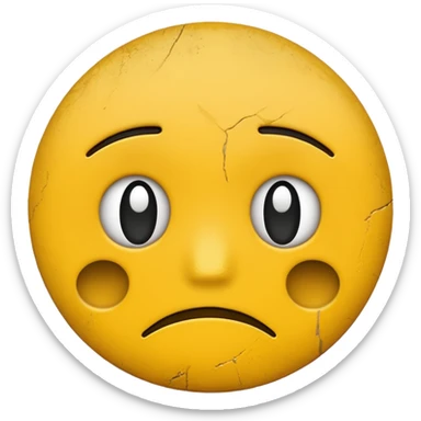 retro sad  emoji  sticker