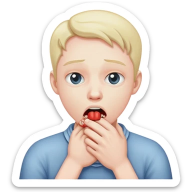 Dude choking himself out sticker