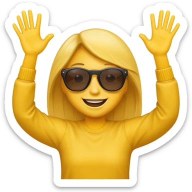 An emoji best used to describe dancing, rnb & hip hop sticker