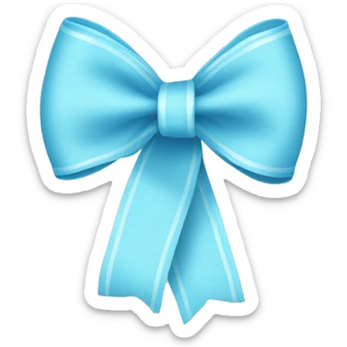 Baby blue Ribbon  sticker
