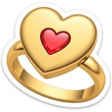 15th birthday ring con corazon sticker