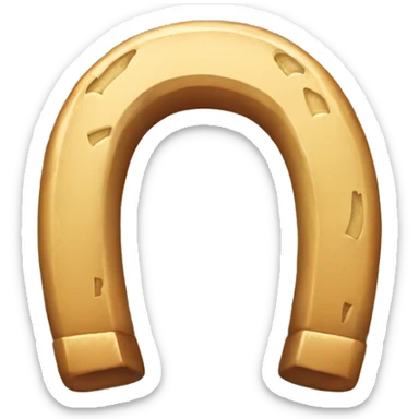 horseshoe luck sticker
