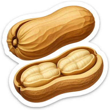 a Peanut with detail (no face) sticker