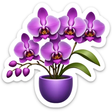 bouquet of orchids sticker