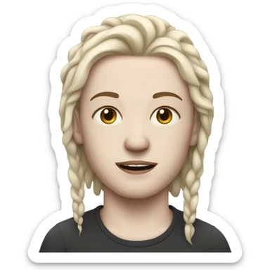 Make his skin pale and give him face tattoos sticker