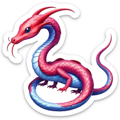 Colorful Seviper-Milotic-Dragonair-hybrid sticker