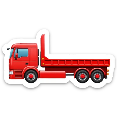 flat bed semi trailer sticker