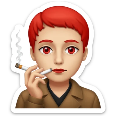 Blunt smoking sticker