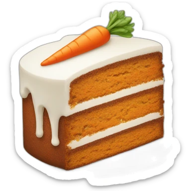 Carrot cake sticker