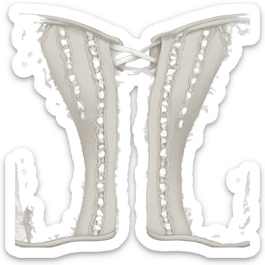 White lace corset sticker