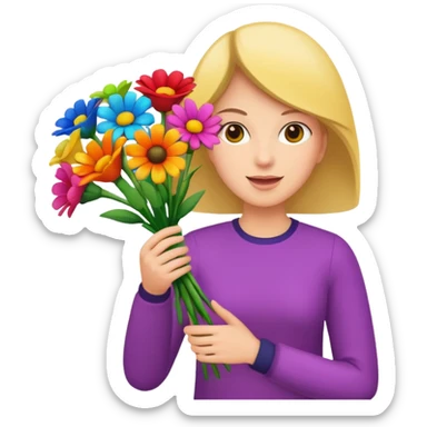 throwing bouquet sticker