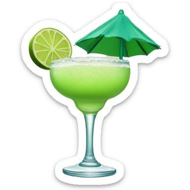 margarita with muscular arms sticker