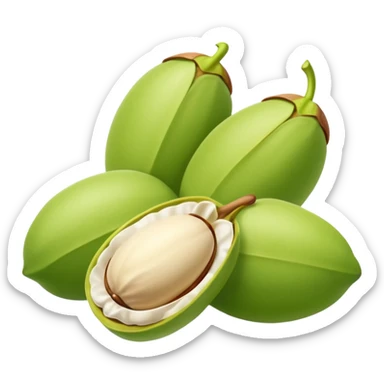 Green pistachio skin care products sticker