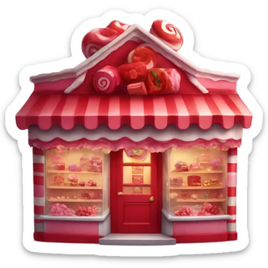 Red Candy shop sticker