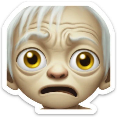 Gollum crying sticker