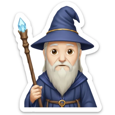 dying wizard  sticker