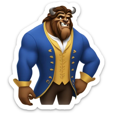 Beauty and the beast  sticker