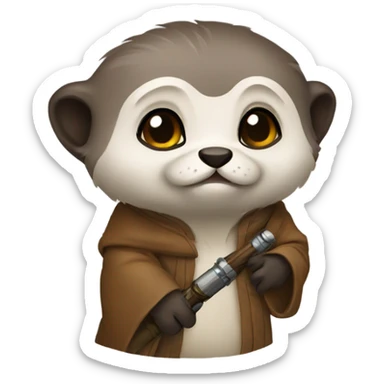 Jedi otter sticker